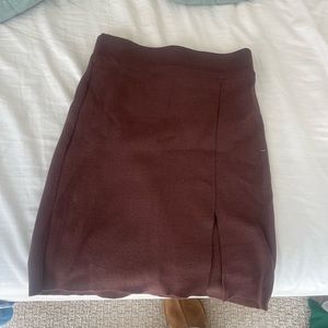 lioness chocolate brown mini skirt